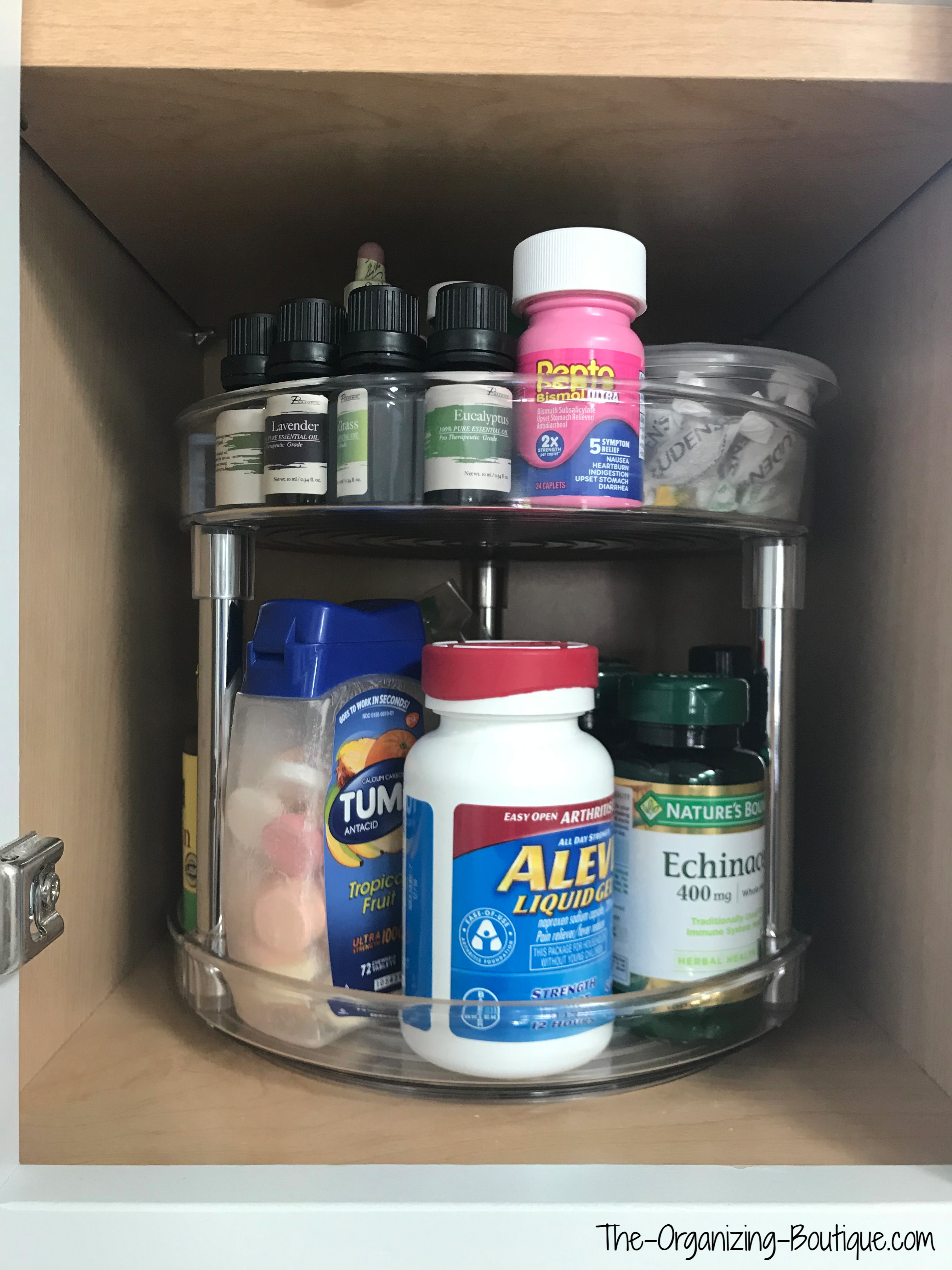 Any storage ideas for a LOT of vitamin and supplement bottles?